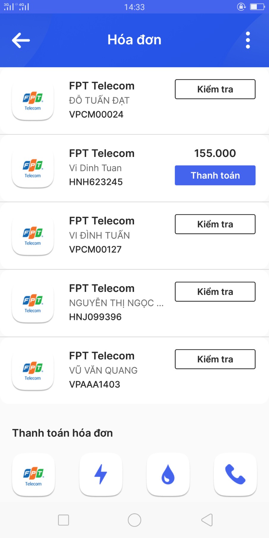 Cách tra cứu hóa đơn FPT nhanh chóng và đơn giản 6 Tra cứu hóa đơn FPT trên Hi FPT