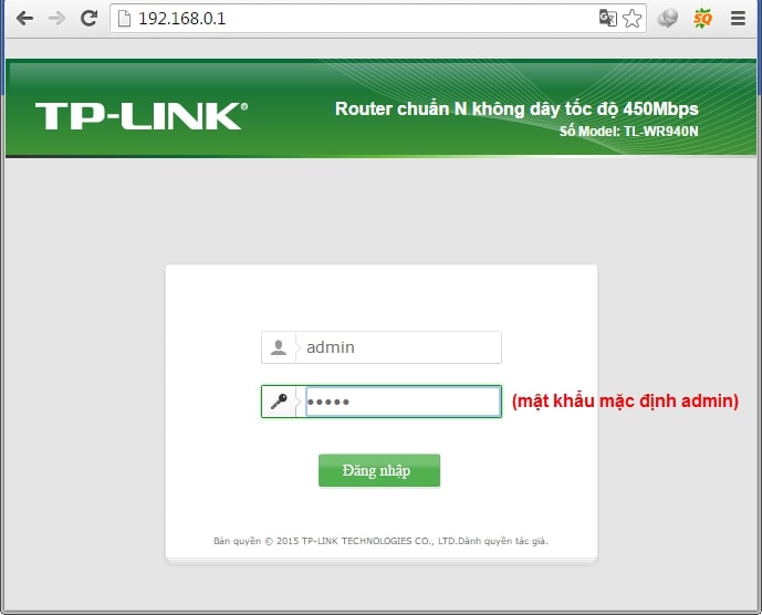 Hướng dẫn đổi mật khẩu wifi Tplink 3 Đăng nhập đổi mật khẩu wifi tplink