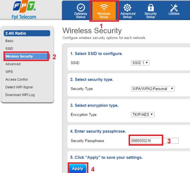 CÁCH ĐỔI MẬT KHẨU WIFI FPT NHANH CHÓNG VÀ DỄ DÀNG 8 Doi Mat Khau Wifi Fpt Tren May Tinh